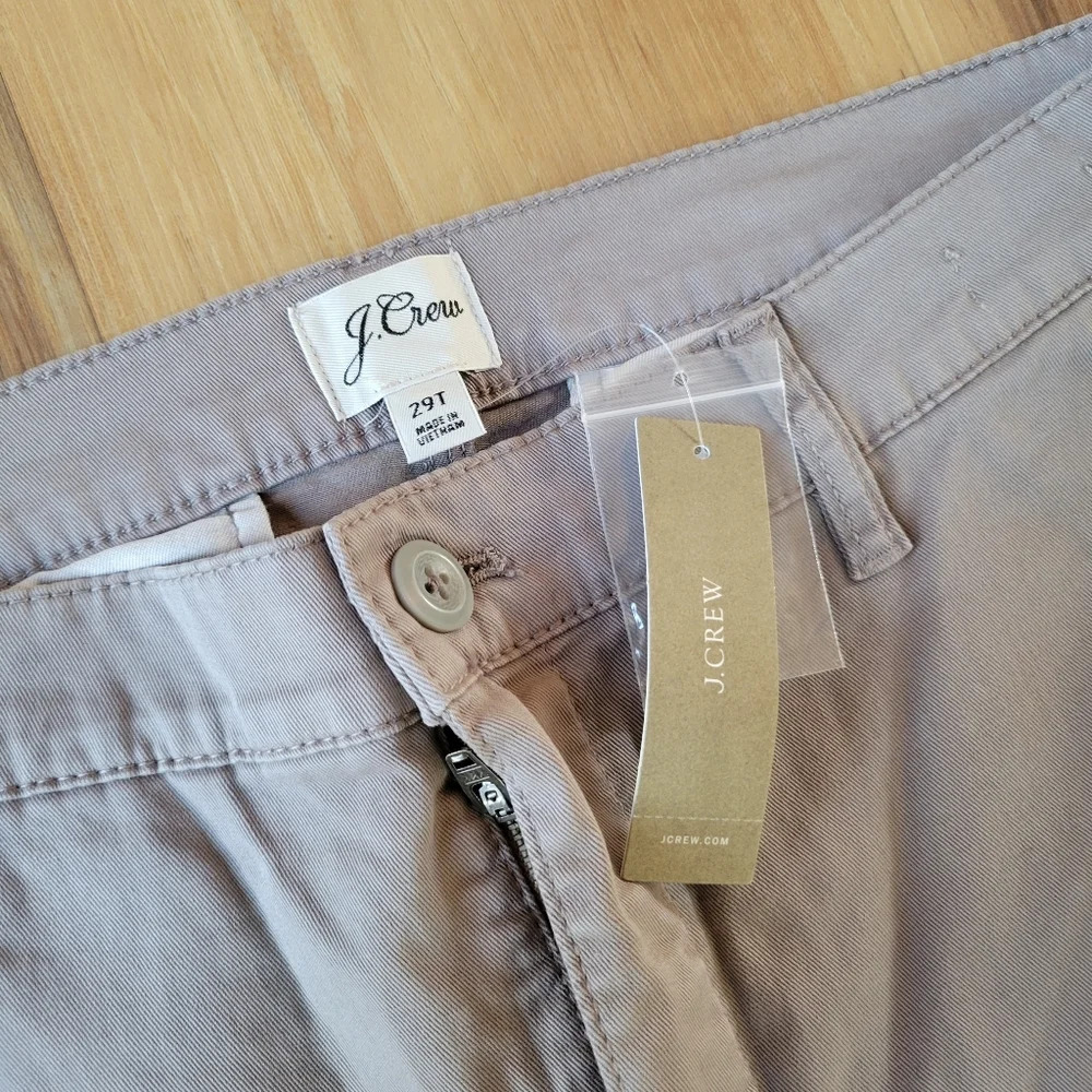 🔥 (5for$35) NWT J. CREW Tall/Long Grey Vintage Straight Trouser Pants Size 29 - Picture 4 of 10